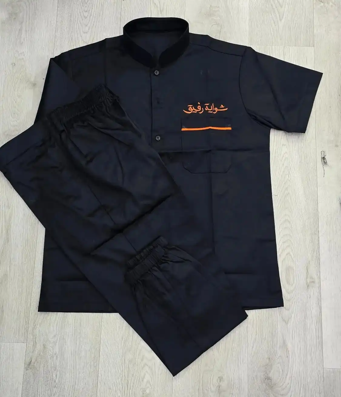 A complete chef set embroidered